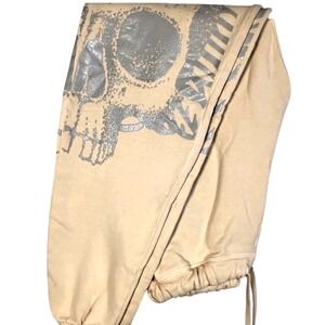 No Tomorrow Scarlett Oversized Jogger Cream Skull Wing Graphic NTWW007-001-06-S